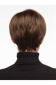 Monofilament Stylish Boycuts Synthetic Wigs For Cancer