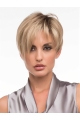 Synthetic Blonde Monofilament Graceful Short Wigs