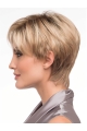 Synthetic Blonde Monofilament Graceful Short Wigs