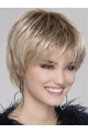 Blonde Wavy Cropped Synthetic Bob Wigs