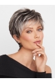 Grey 5" Wavy Monofilament Grey High Quality Synthetic Wigs