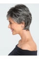 Grey 5" Wavy Monofilament Grey High Quality Synthetic Wigs