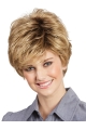 Short Wavy Capless Blonde Boycuts 8" Wigs For Women