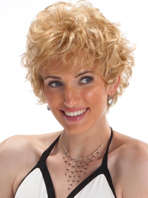 Cropped Capless Boycuts Heat Friendly Synthetic Wigs