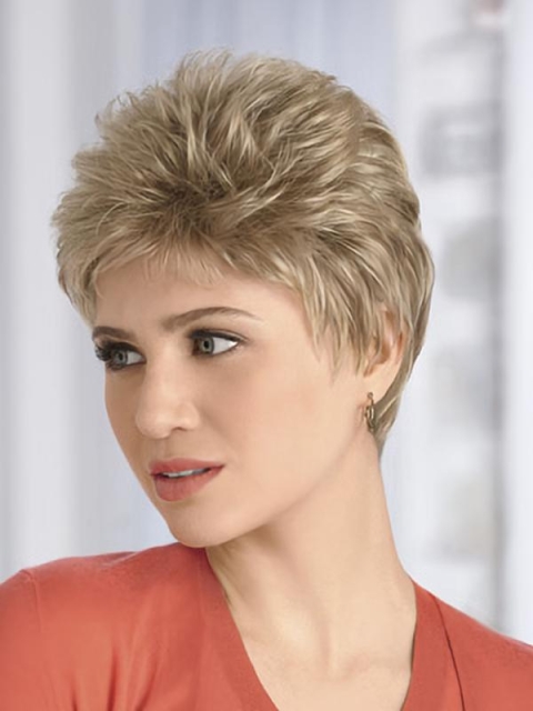 Blonde Wavy Synthetic Incredible Short Wigs