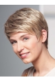 Perfect Blonde Cropped Wavy Boycuts Beautiful Wigs