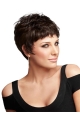 Traditiona Auburn Boycuts Wavy Short Wigs