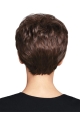 Traditiona Auburn Boycuts Wavy Short Wigs