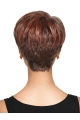 Mature Red Wavy Cropped African American Wigs