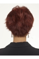 Red Fabulous Boycuts Wavy Short Wigs