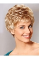 Mature Monofilament Wavy Cropped Classic Wigs