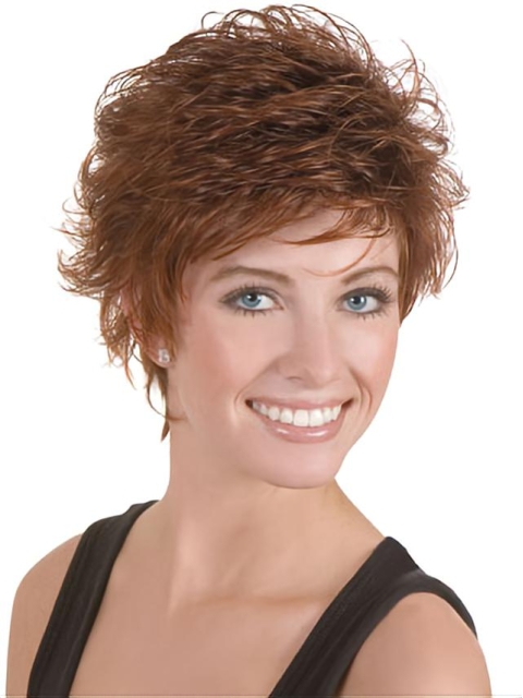 Lace Front Radiant Boycuts Wavy Short Wigs