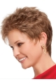 Nice Blonde Wavy Cropped Synthetic Wigs