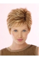 High Quality Blonde Wavy Cropped Celebrity Wigs