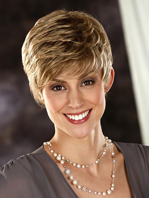 Boycuts Wavy Synthetic Fashionable Short Wigs