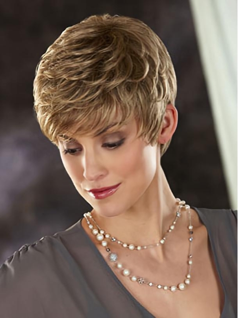 Boycuts Wavy Synthetic Fashionable Short Wigs