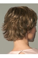 Monofilament Stylish Layered Wavy Short Wigs