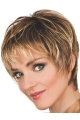 Brown Comfortable Boycuts Wavy Short Wigs