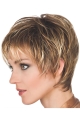 Brown Comfortable Boycuts Wavy Short Wigs