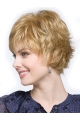 Natural Blonde Wavy Cropped Synthetic Wigs