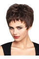 Mature Auburn Boycuts Wavy Short Wigs