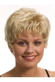 Modern Wavy Boycuts Blonde Short Wigs