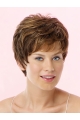 Brown Nice Lace Front Wavy Short Wigs