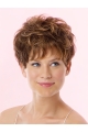 Brown Nice Lace Front Wavy Short Wigs