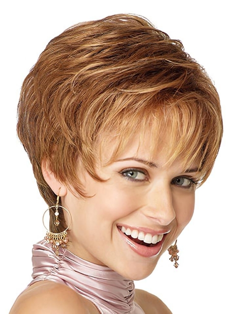 Lace Front Trendy Boycuts Wavy Short Wigs