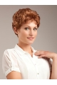 Perfect Cropped Wavy Auburn Classic Beautiful Wigs