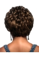 Easeful Brown Wavy Cropped African American Wigs