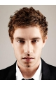 Good Brown Wavy Cropped Men Wigs