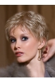 Elegant Blonde Wavy Cropped Lace Wigs