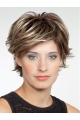 10" Brown Chin Length Layered Wavy Very Synthetic Wigs