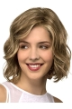 10" Wavy Blonde Bobs Medium Wigs