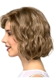 10" Wavy Blonde Bobs Medium Wigs