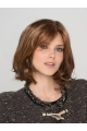 Auburn Synthetic Bobs Wavy Chin Length Custom Lace Front Wigs