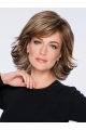 Brown Capless 12" Layered Top Synthetic Wigs