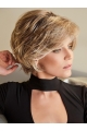 Brown Monofilament 8" Layered Stylish Synthetic Wigs