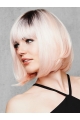 Pink Capless 10" With Bangs Trendy Synthetic Wigs