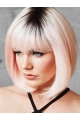 Pink Capless 10" With Bangs Trendy Synthetic Wigs