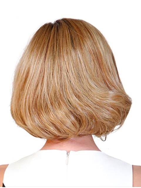 Wavy 10" Auburn Synthetic Bobs Women Wig Medium