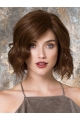 Trendy Brown 10" Wavy Human Hair Wigs 