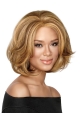 Bobs Fashionable Blonde Wavy Medium Wigs