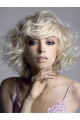 Blonde Wavy Synthetic Preferential Short Wigs