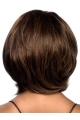 Durable Brown Wavy Chin Length African American Wigs