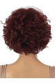 Preferential Red Wavy Chin Length African American Wigs