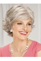 Perfect Chin Length Wavy Grey Grey Beautiful Wigs