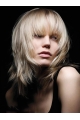 Young Fashion Platinum Blonde Wild And Wispy Style Full Lace Human Wigs