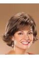 Modern Brown Wavy Chin Length Synthetic Wigs